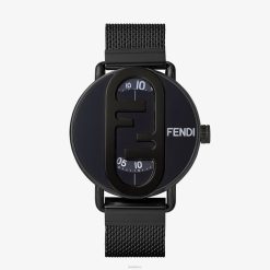 Fendi hombres 42 mm - reloj redondo con logo o'lock 2LH8E2360 accesorios negro