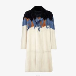Fendi hombres Abrigo de mink 2LH8E2086 vestir blanco