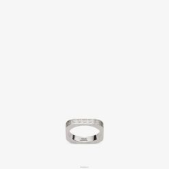 Fendi hombres anillo de metal 2LH8E2684 joyas plata