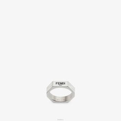 Fendi hombres anillo de metal 2LH8E2704 joyas plata