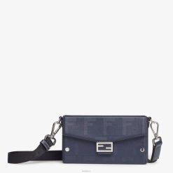 Fendi hombres bolso baguette de piel suave 2LH8E2618 accesorios azul