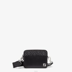 Fendi hombres bolso de cuero y ff 2LH8E1813 accesorios negro