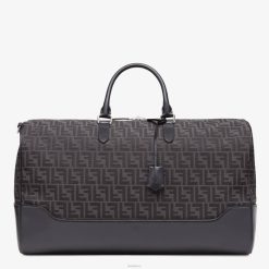 Fendi hombres bolso grande ff de tejido jacquard 2LH8E1845 accesorios gris
