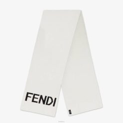 Fendi hombres bufanda de lana 2LH8E2520 accesorios blanco