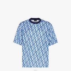 Fendi hombres camiseta de malla técnica 2LH8E2019 vestir multicolor