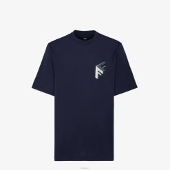 Fendi hombres camiseta de punto 2LH8E1906 vestir azul