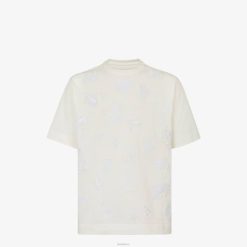 Fendi hombres camiseta de punto 2LH8E1928 vestir blanco