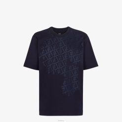 Fendi hombres camiseta de punto 2LH8E1943 vestir azul