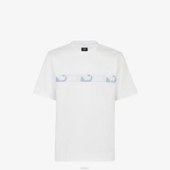 Fendi hombres camiseta de punto 2LH8E1962 vestir blanco