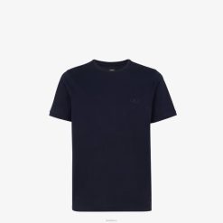 Fendi hombres camiseta de punto 2LH8E1969 vestir azul