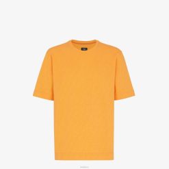Fendi hombres camiseta de punto 2LH8E2004 vestir naranja