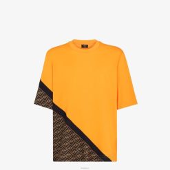 Fendi hombres camiseta de punto 2LH8E2005 vestir naranja
