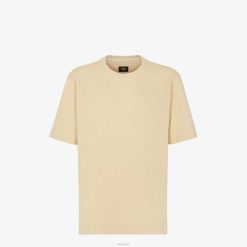 Fendi hombres camiseta de punto 2LH8E2012 vestir beige