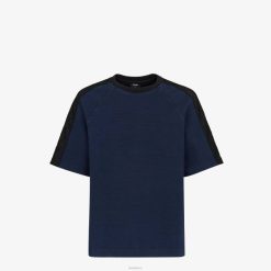 Fendi hombres camiseta de punto 2LH8E2077 vestir azul