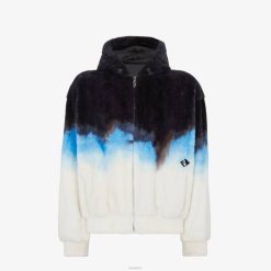 Fendi hombres chaqueta de visón 2LH8E2084 vestir blanco