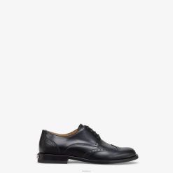 Fendi hombres cordones de cuero 2LH8E2300 zapatos negro
