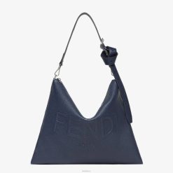 Fendi hombres después del bolso de cuero 2LH8E1827 accesorios azul