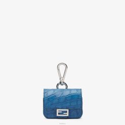 Fendi hombres encanto de caimán 2LH8E2563 accesorios azul claro