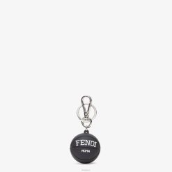 Fendi hombres encanto de goma 2LH8E2384 accesorios negro