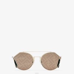 Fendi hombres gafas de sol cielo 2LH8E2356 accesorios oro