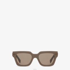 Fendi hombres gafas de sol de acetato gráfico 2LH8E2551 accesorios beige