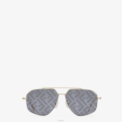 Fendi hombres gafas de sol de viaje 2LH8E2372 accesorios oro