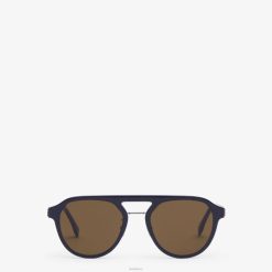 Fendi hombres gafas de sol diagonales 2LH8E2472 accesorios azul