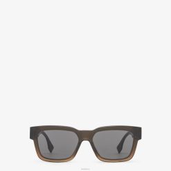 Fendi hombres gafas de sol o'lock de acetato 2LH8E2548 accesorios marrón