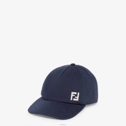 Fendi hombres gorra de béisbol de algodón 2LH8E2322 accesorios azul