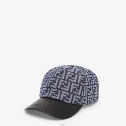 Fendi hombres gorra de béisbol de mezclilla 2LH8E2405 accesorios azul