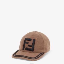 Fendi hombres gorra de béisbol de tela 2LH8E2466 accesorios marrón