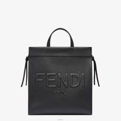 Fendi hombres ir al bolso shopper mediano de piel 2LH8E1850 accesorios negro