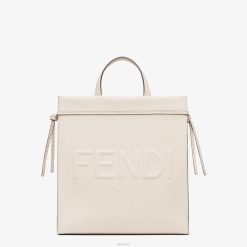 Fendi hombres ir al bolso shopper mediano de piel 2LH8E1870 accesorios beige