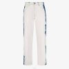 Fendi hombres jeans de mezclilla blanqueados 2LH8E2025 vestir azul
