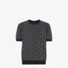 Fendi hombres jersey de tela 2LH8E1951 vestir negro