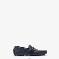 Fendi hombres mocasines de cuero 2LH8E2248 zapatos azul