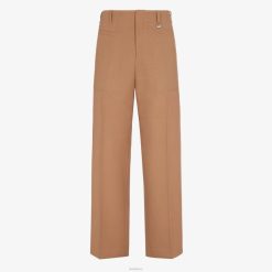 Fendi hombres pantalones de lana 2LH8E2061 vestir marrón