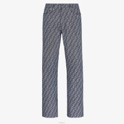 Fendi hombres pantalones de mezclilla 2LH8E2040 vestir azul