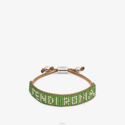 Fendi hombres pulsera de firma 2LH8E2714 joyas verde