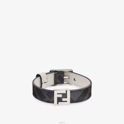 Fendi hombres pulsera de tela 2LH8E2699 joyas gris