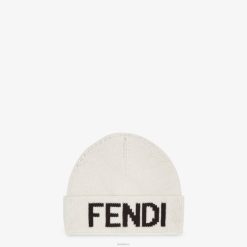 Fendi hombres sombrero de lana 2LH8E2522 accesorios blanco
