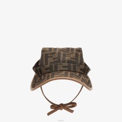 Fendi hombres sombrero de tela 2LH8E484 accesorios marrón