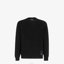 Fendi hombres sudadera de tela 2LH8E2149 vestir negro