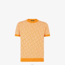 Fendi hombres suéter de algodón 2LH8E2032 vestir naranja