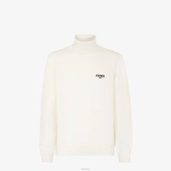 Fendi hombres suéter de punto 2LH8E2104 vestir blanco