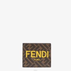 Fendi hombres tela plegable 2LH8E2634 accesorios marrón
