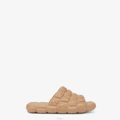 Fendi hombres toboganes de goma 2LH8E2229 zapatos beige