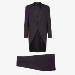Fendi hombres traje de lana 2LH8E2198 vestir negro