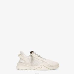 Fendi hombres zapatillas bajas de cuero 2LH8E2236 zapatos blanco