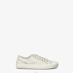 Fendi hombres zapatillas bajas de tela 2LH8E2261 zapatos blanco